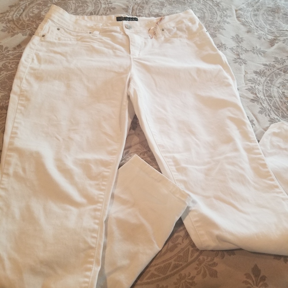 Two  Pair of White Jeans that are crazy Cute!!